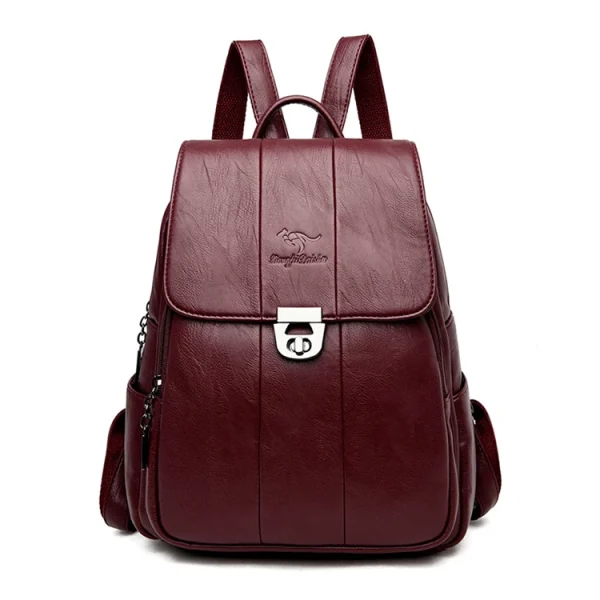 High Capacity Soft Leather School Bags for Teenage