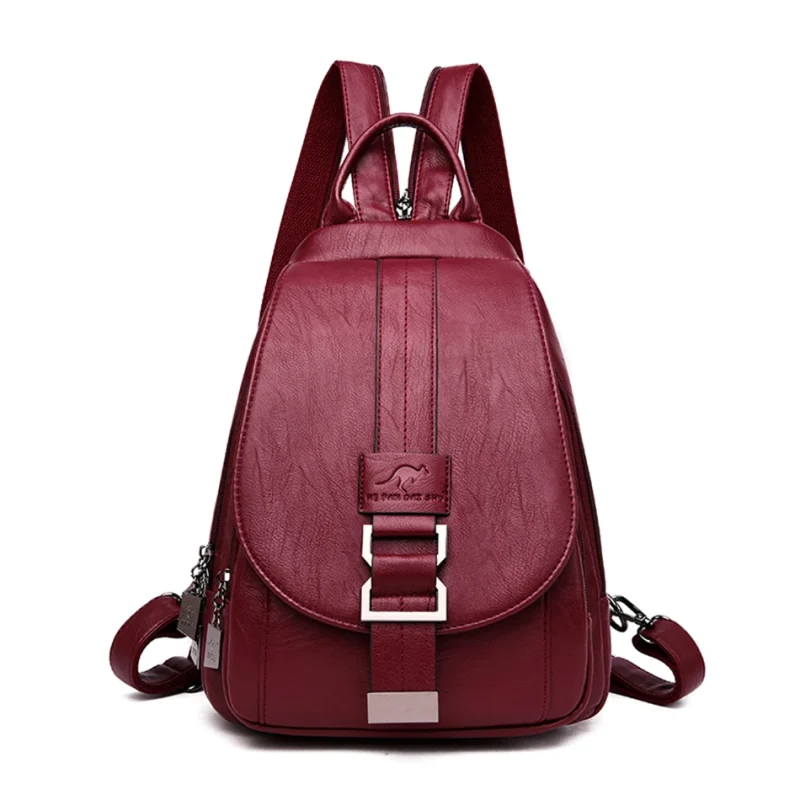 Multifunction Soft Leather Women's Backpack: Eco Chic