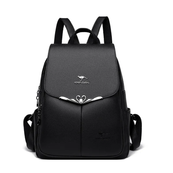 Luxury Women Chic Eco-Friendly Backpack: Women's PU Leather