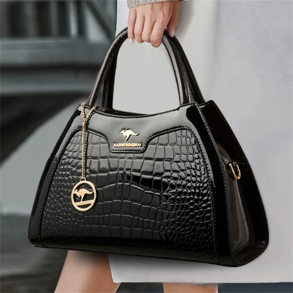 Luxury Design Chic Croc-Patterned Eco-Bag