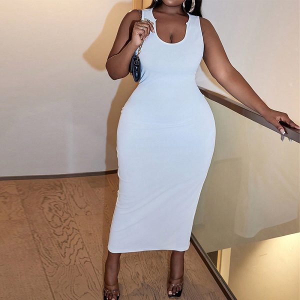 Internet Celebrity Top Product: Plus Size Casual Sheath Maxi Dress