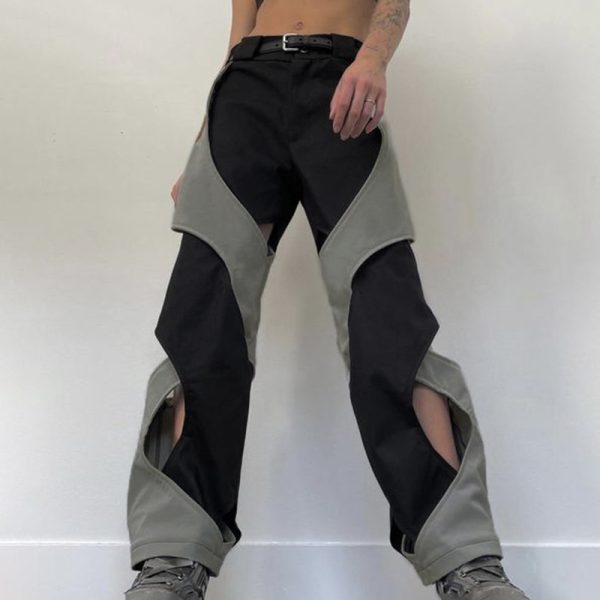 Chic Cross Design High Waist Pants: Summer Casual