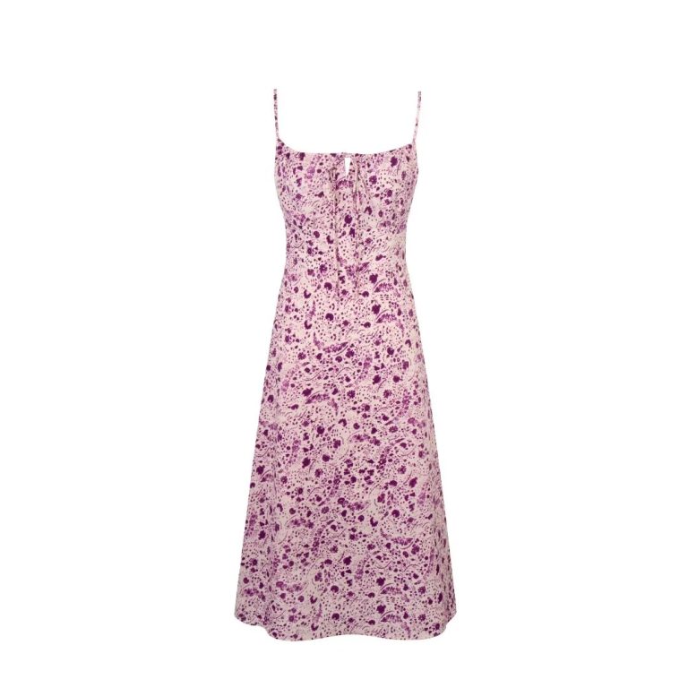 Women's Spring Romantic Purple  Butterfly Strap  Casual Dress