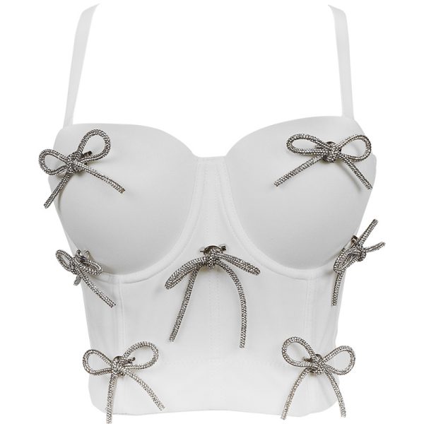 Sexy Diamond  Matching Boning Corset Strap Women Bra