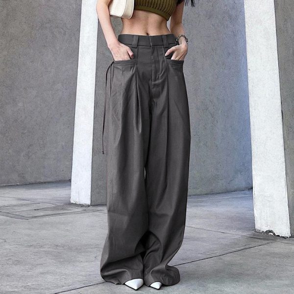 Women's Solid Color Woven Pants