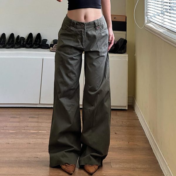 Women's Sexy Loose Slimming Simple Solid Color Casual Trousers