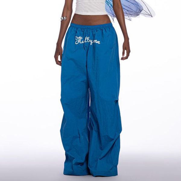 Women's  Waist Minimalism Woven Wide Leg Pants