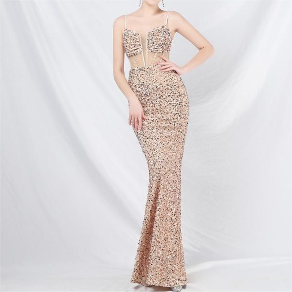 Women's Sequin High End Evening Dress