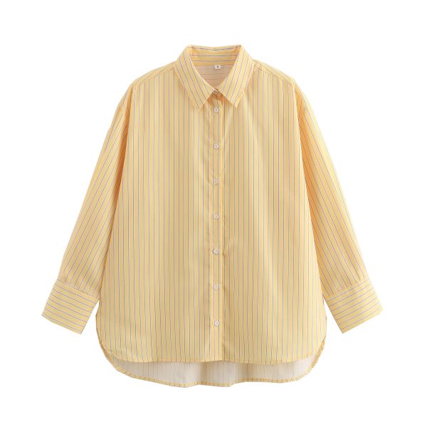 Women's  Matching Striped Poplin Shirt