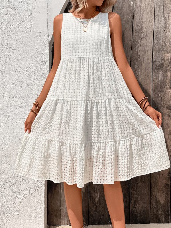 Women's Clothing Graceful Fashionable Short Slim White Dress