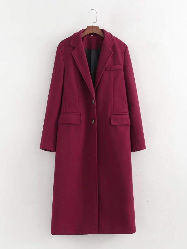 Autumn Winter Hepburn Korean High Grade Slimming Long Baggy Coat