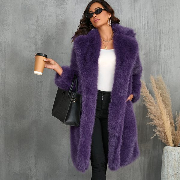 Imitation Fox Thickened Long Section Collar Faux Fur