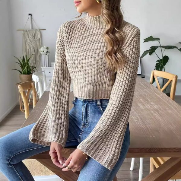 Cropped Top Woven Sweater Nostalgic 90s outfits